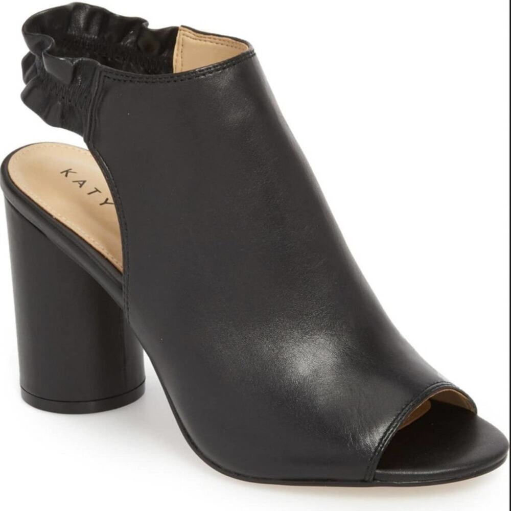 KATY PERRY Jocelyn Black Napa Leather Shoetie Bootie Women's size 10 NEW In Box - Picture 10 of 11